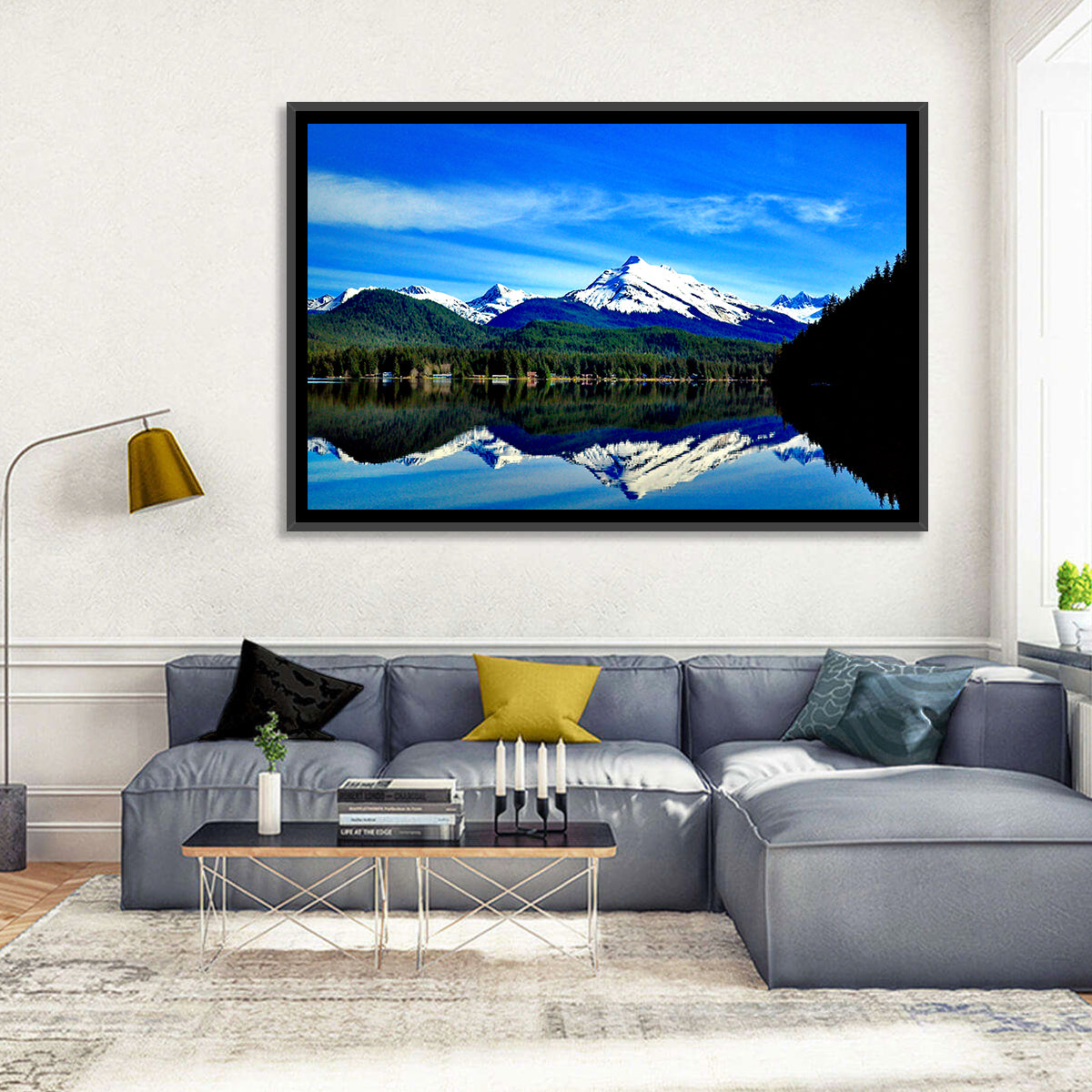 Juneau Mountains Reflection Wall Art