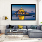 Mont Saint-michel at Dusk Wall Art