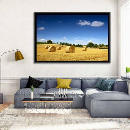 Late Summer Straw Bales Wall Art