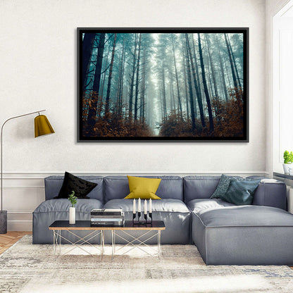 Misty Pine Forest Wall Art