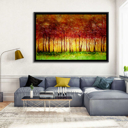 Autumn Tree Row Wall Art