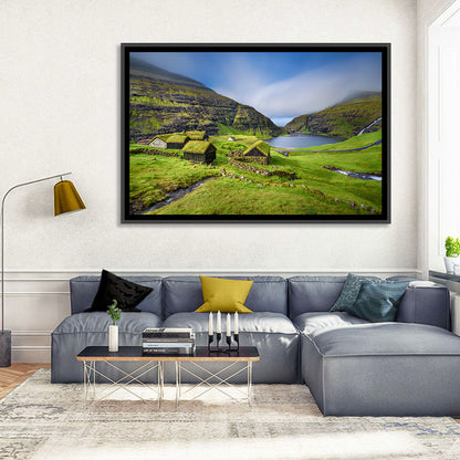 Saksun Turf Roof Cabins Wall Art