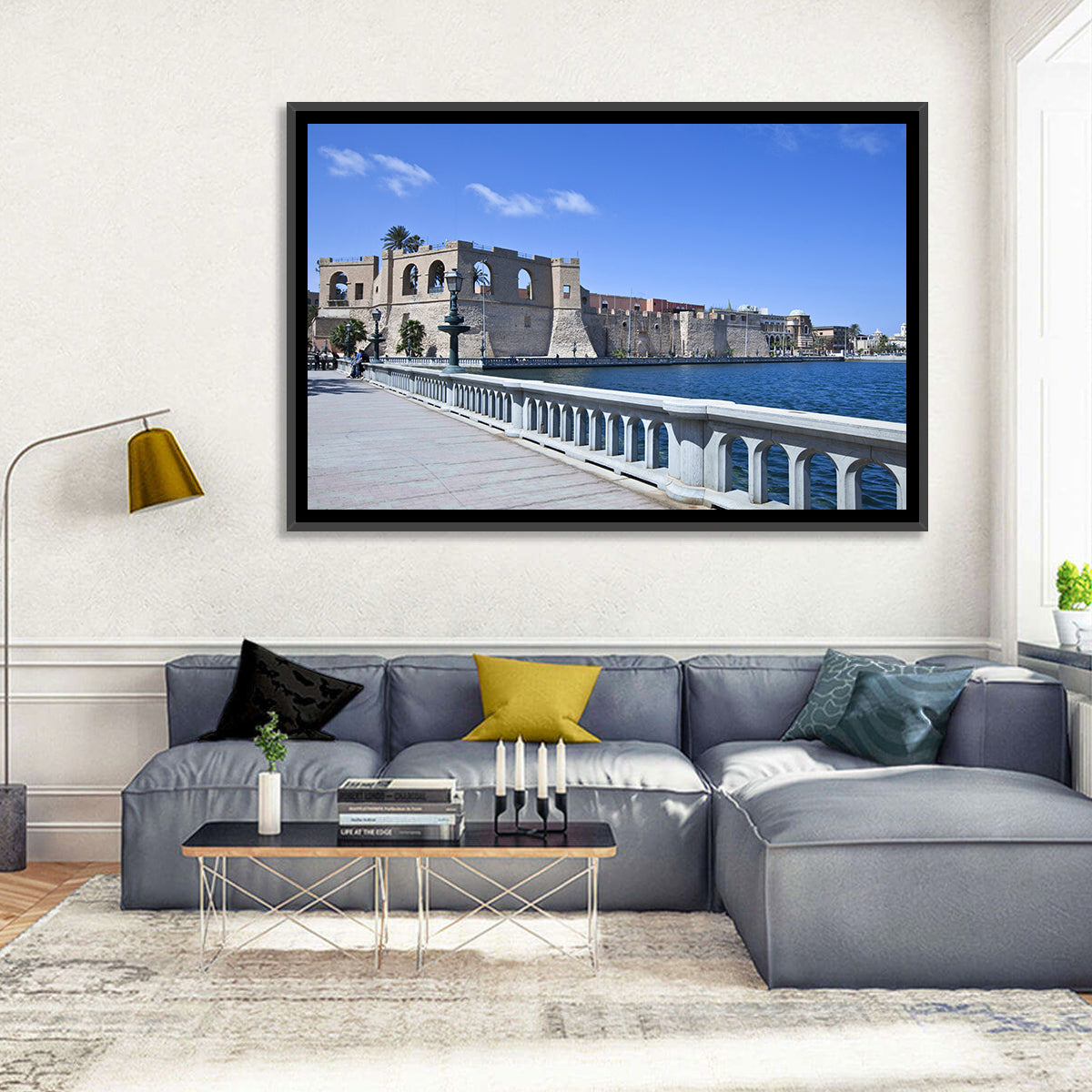 Red Fort Waterfront Wall Art