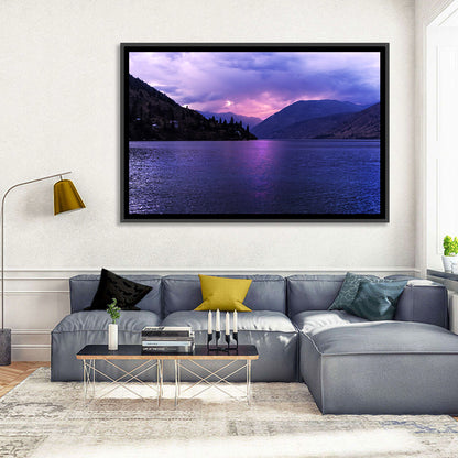 Lake Chelan Violet Sunset Wall Art