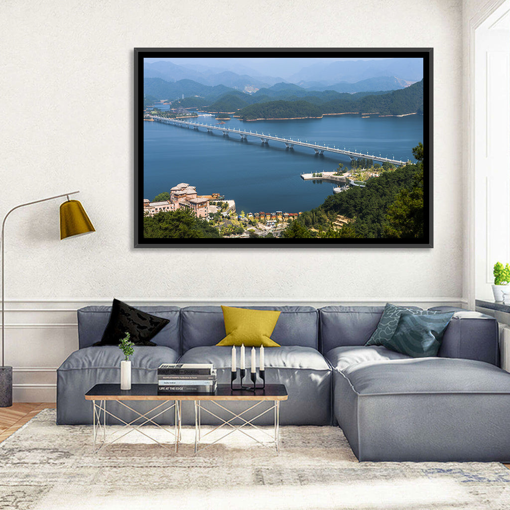 Qiandao Lake Bridge View Wall Art