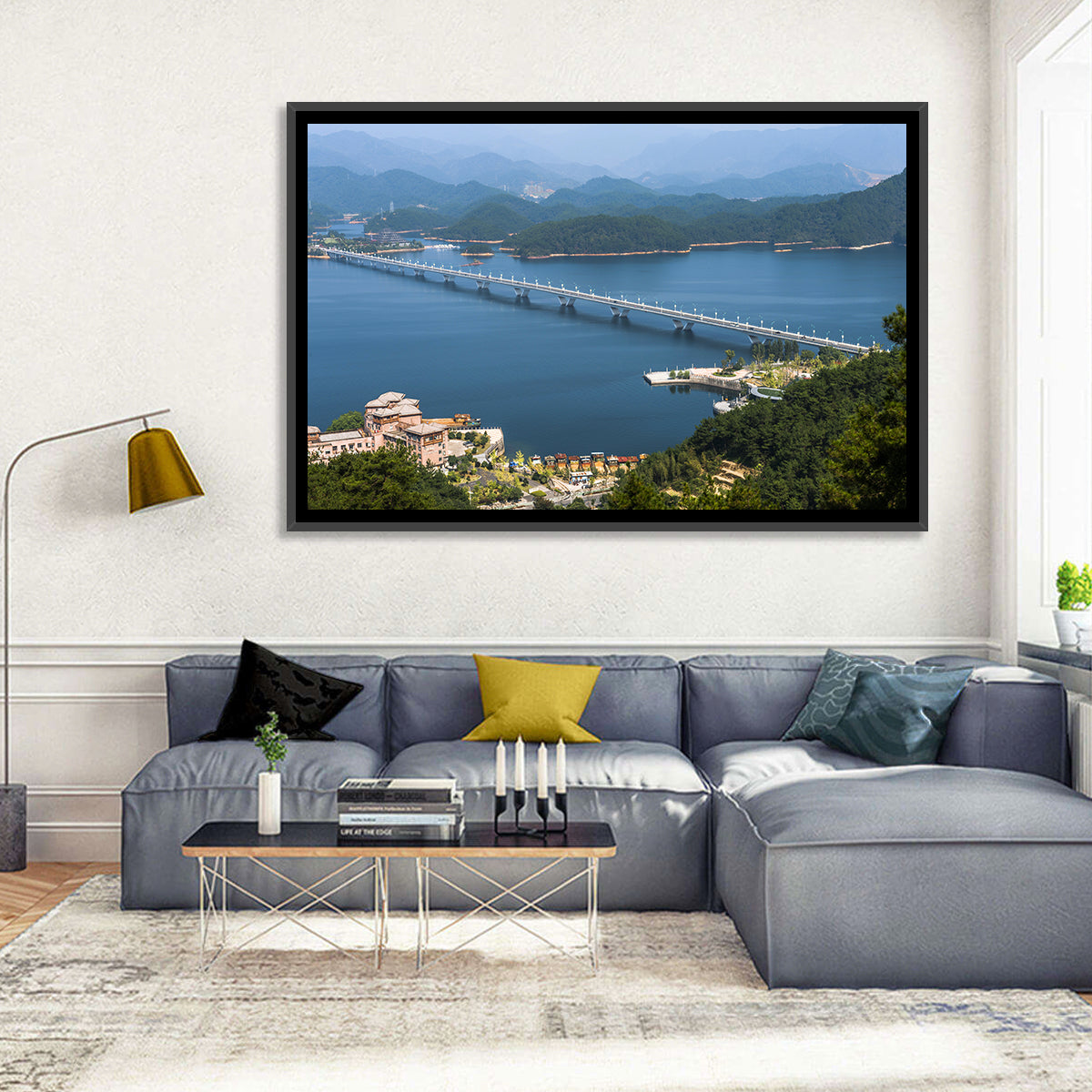 Qiandao Lake Bridge View Wall Art