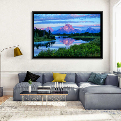 Oxbow Bend Dawn Reflection Wall Art