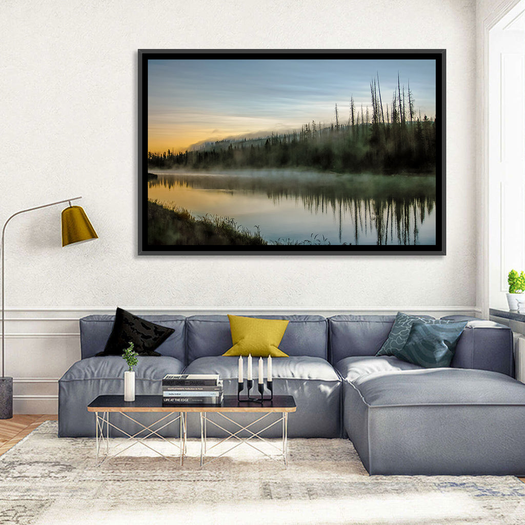 Yellowstone River Morning Mist Wall Art