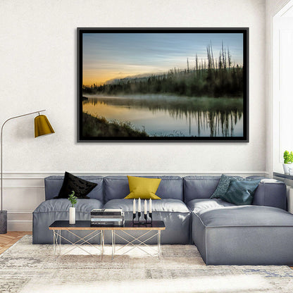 Yellowstone River Morning Mist Wall Art