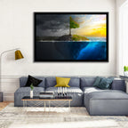 Split Island Tree of Duality Wall Art
