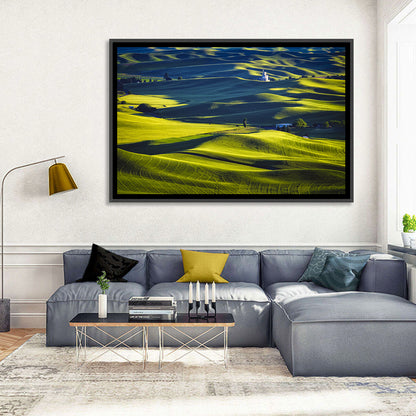 Palouse Hills with Grain Elevator Wall Art