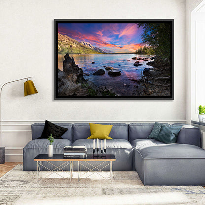 Jenny Lake Sunset Wall Art