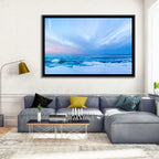 Frozen Blue Seascape Wall Art