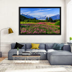 Juneau Meadow with Mendenhall Glacier Wall Art