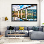Lake Omodeo Concrete Bridge Wall Art