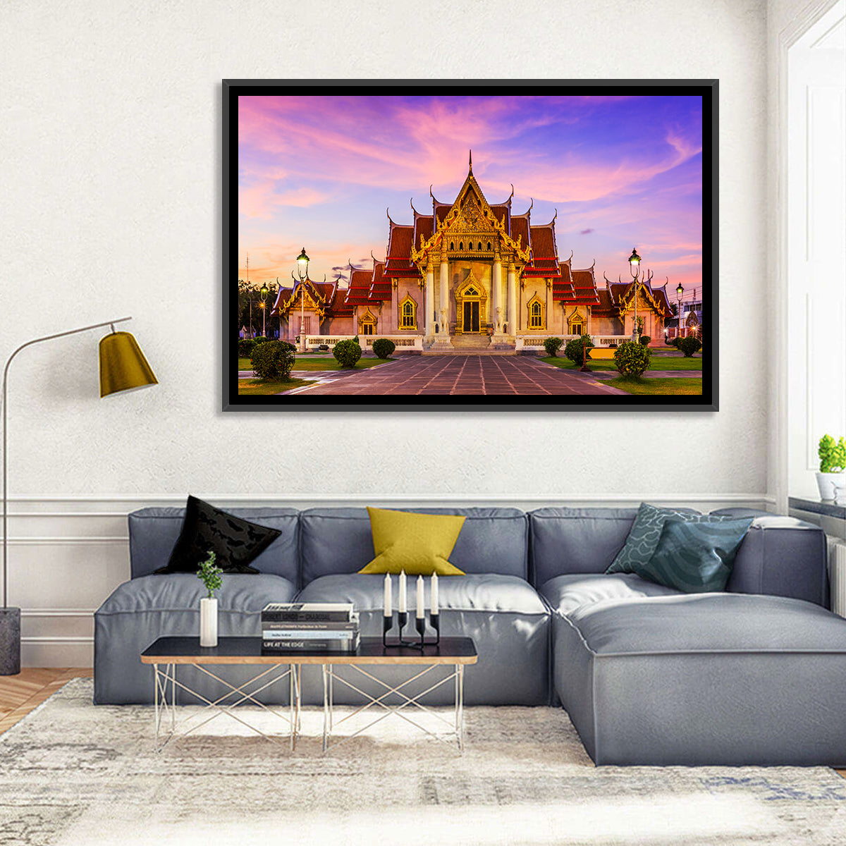 Wat Benchamabophit at Dusk Wall Art