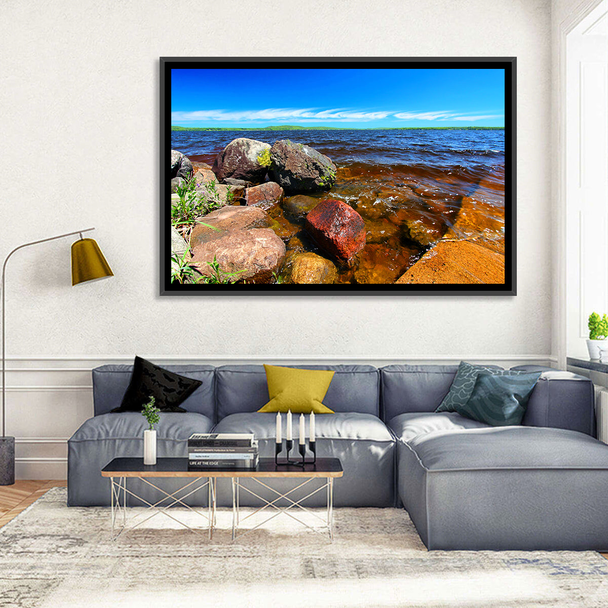 Lake Gogebic Rocky Shoreline Wall Art