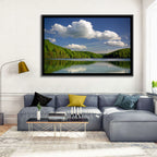 Plitvice Forest Lake Scene Wall Art
