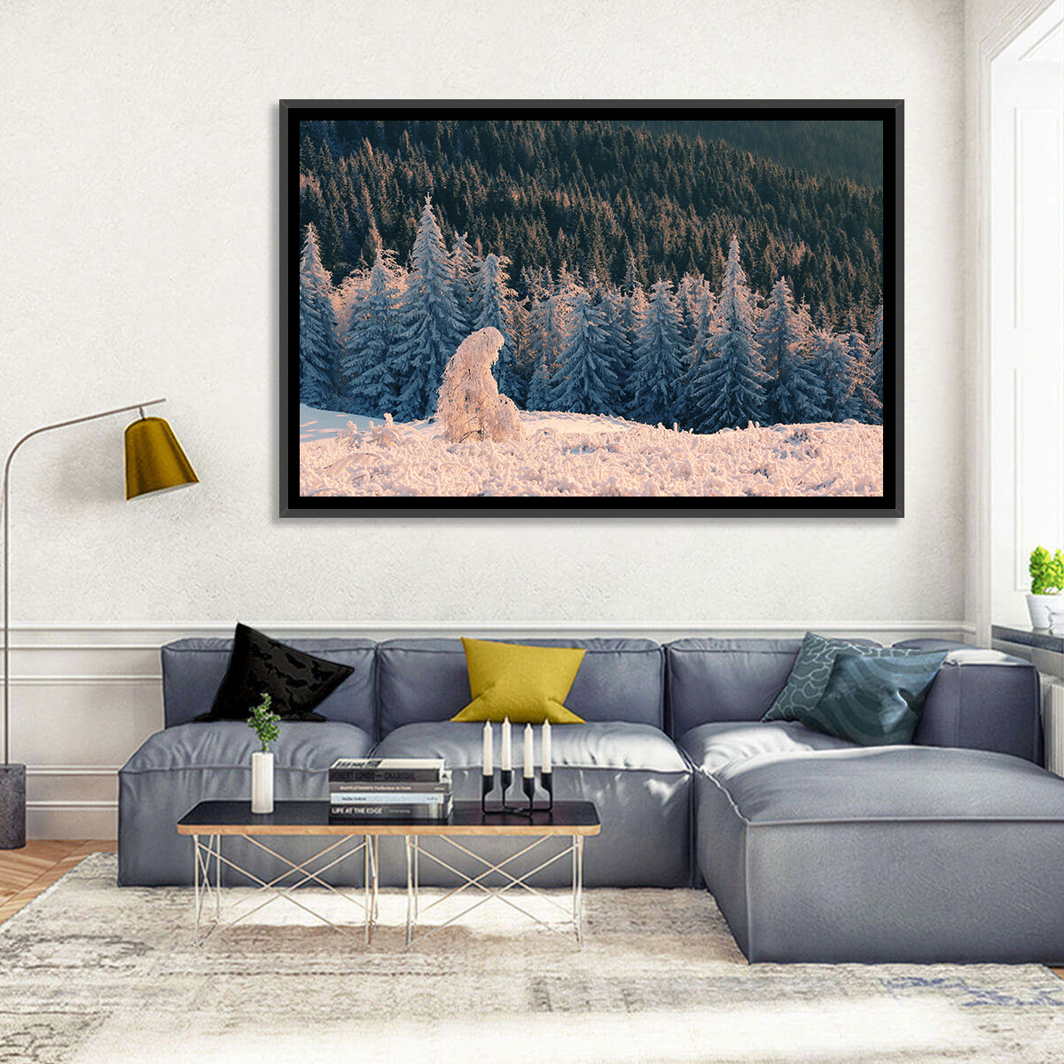 Carpathian Forest at Golden Hour Wall Art