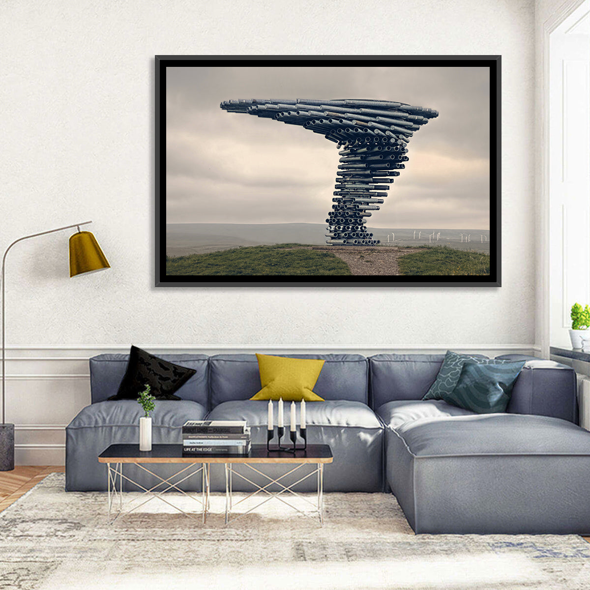 Singing Ringing Tree on Grassy Hill Wall Art