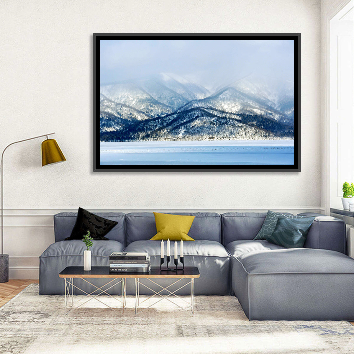 Frozen Lake Kussharo Wall Art
