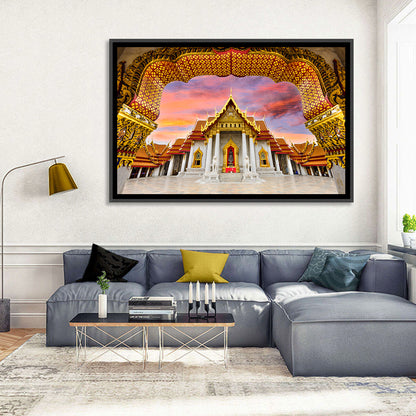 Marble Temple at Sunset Wall Art