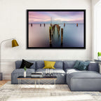 Lake Monroe Pier at Dusk Wall Art