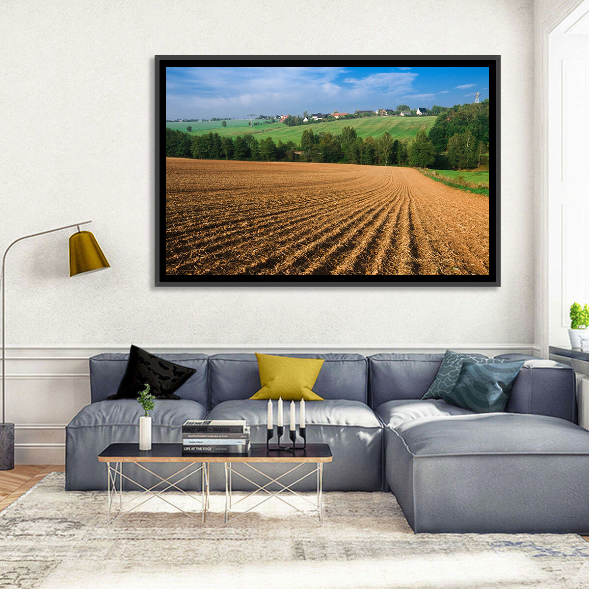 Kansas Wheat Cultivation Farm Wall Art