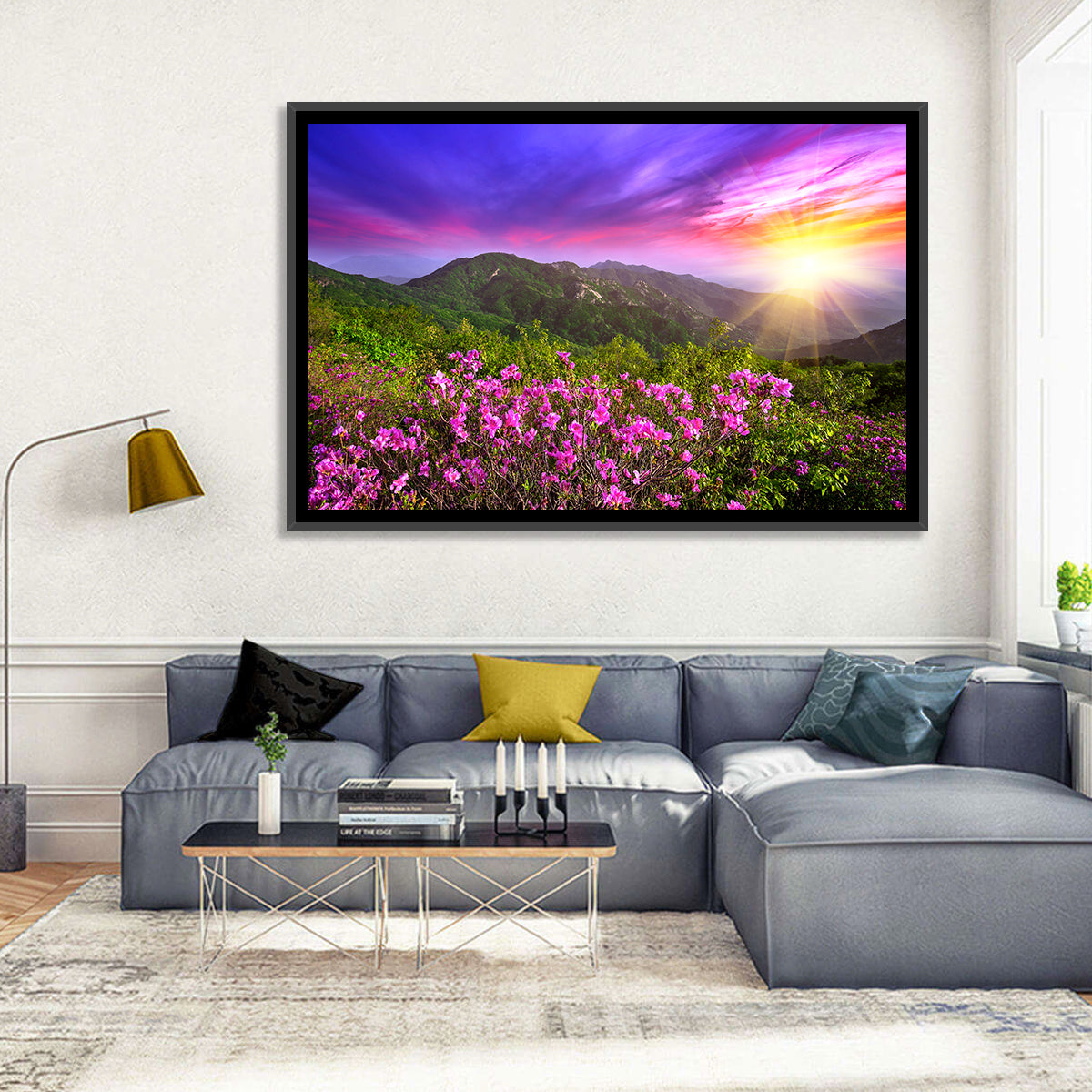 Hwangmaesan Mountain Sunset Wall Art