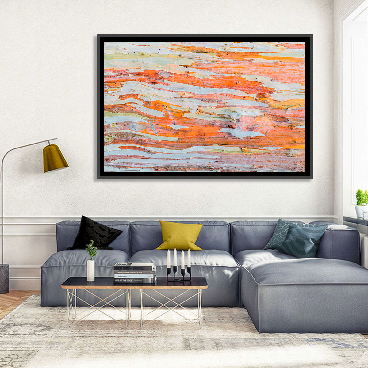 Abstract Eucalyptus Bark Layers Wall Art