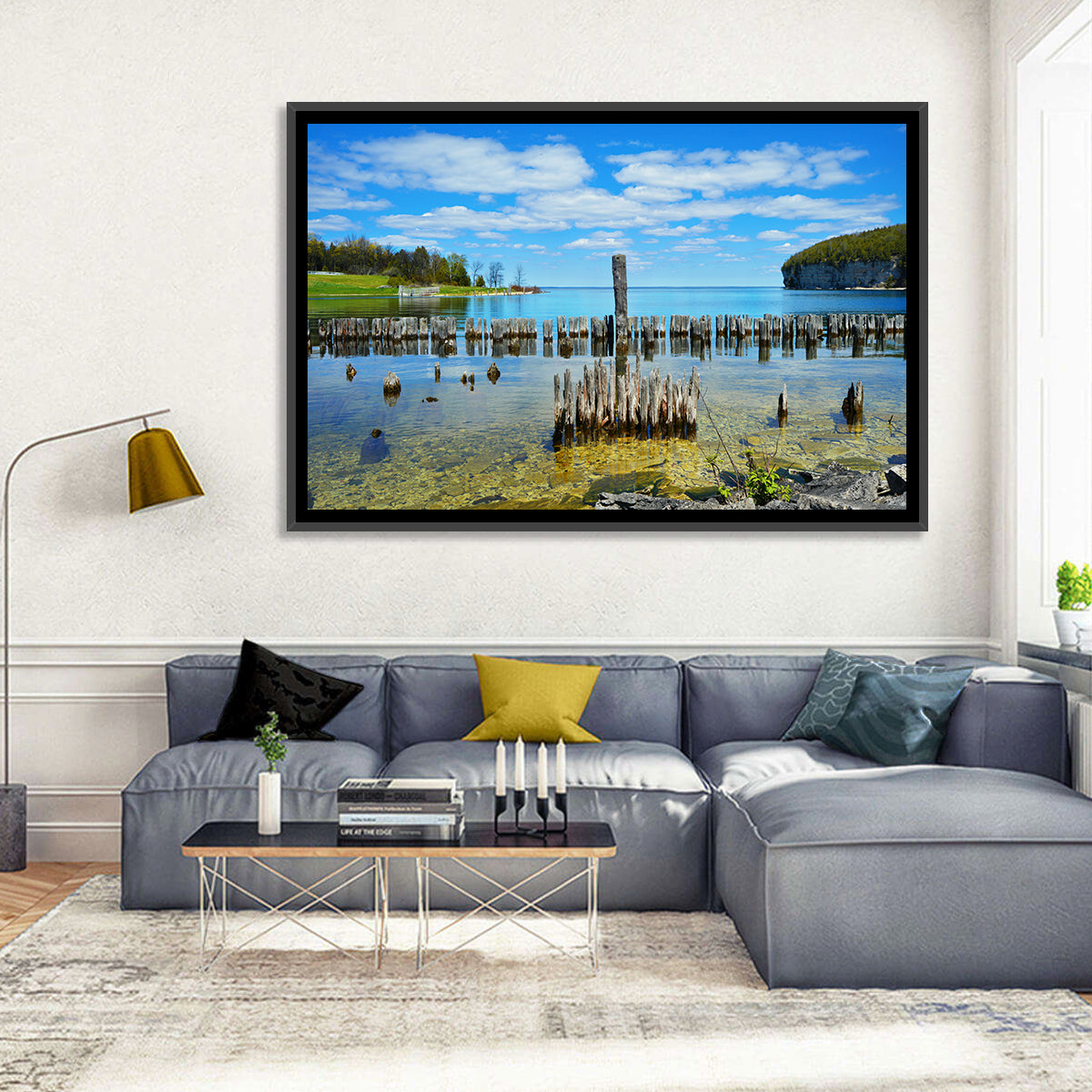 Big Bay De Noc Garden View Wall Art