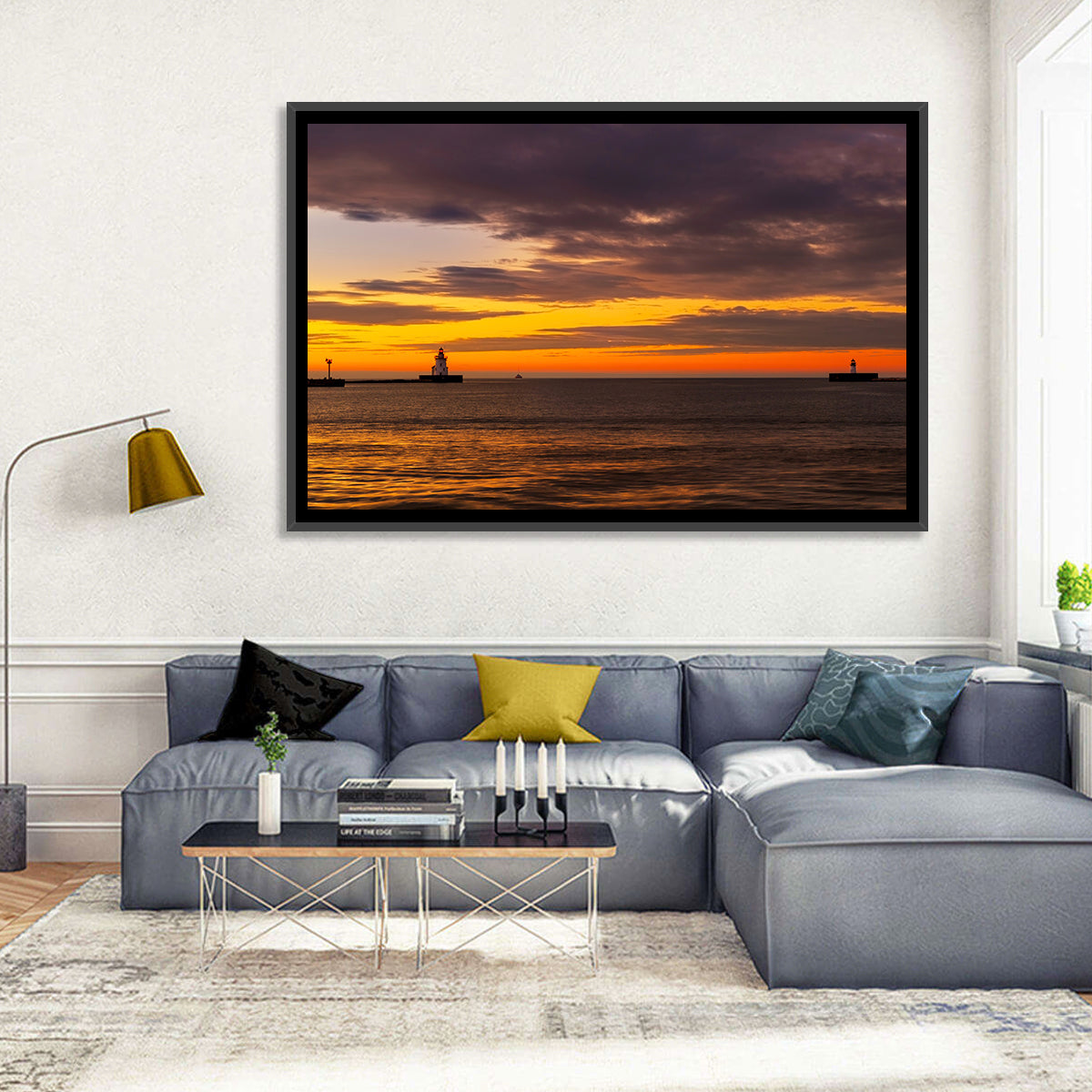 Lake Erie Twin Beacons Wall Art