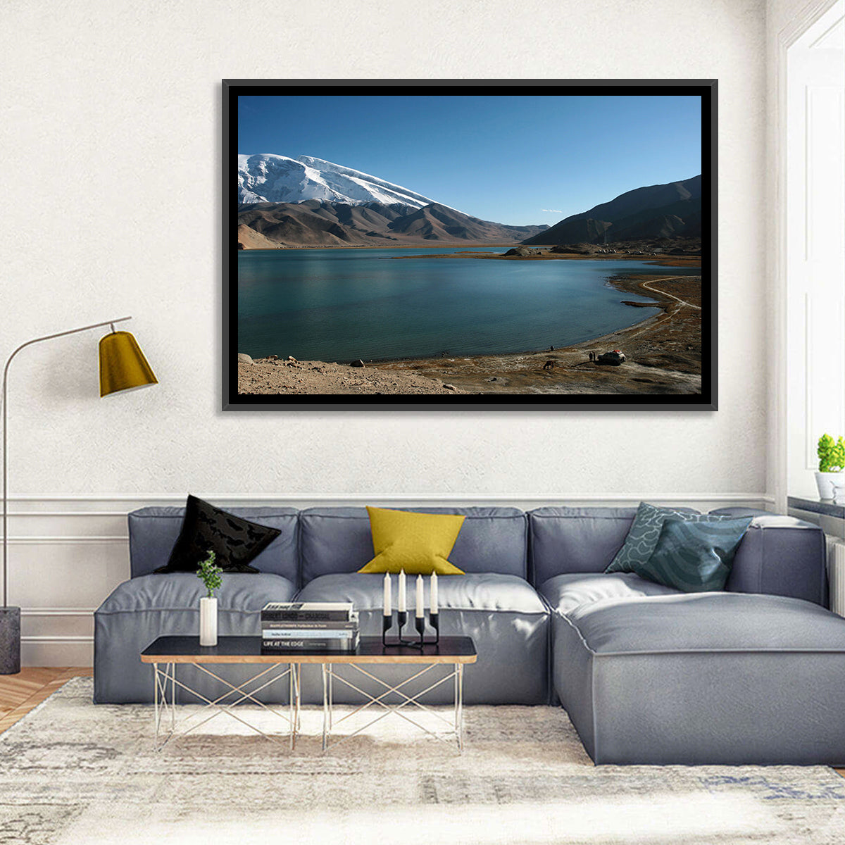 Muztahgata And Kara Kul Lake Wall Art