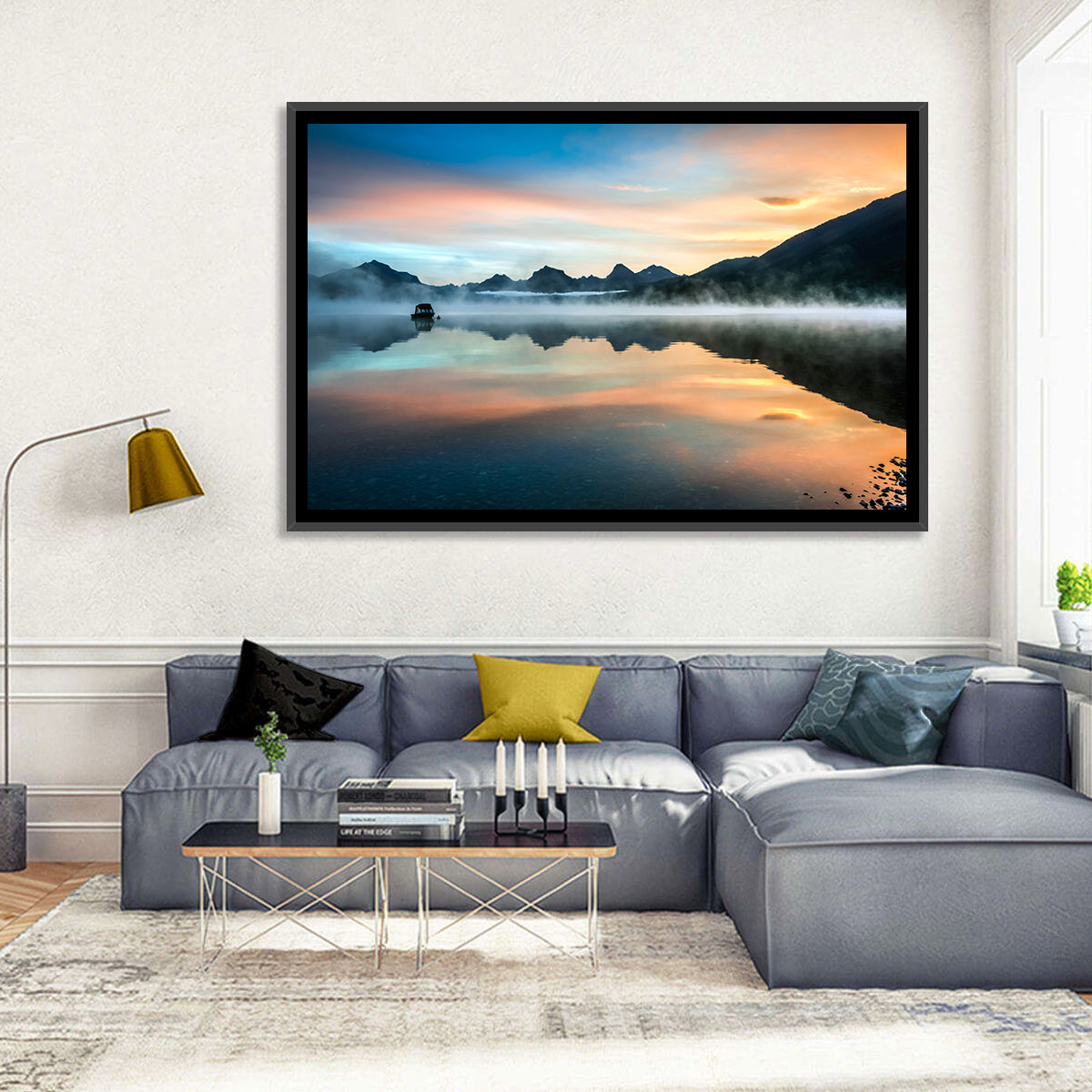 Lake Mcdonald Dawn Mist Wall Art