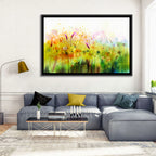 Cosmos Wildflowers Watercolor Wall Art