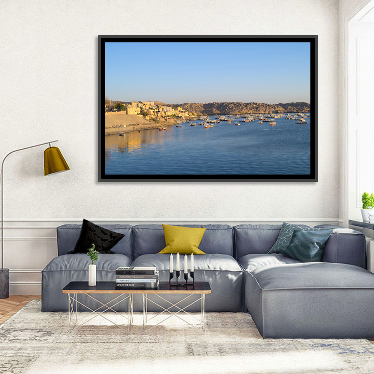 Lake Nasser Harbor View Wall Art