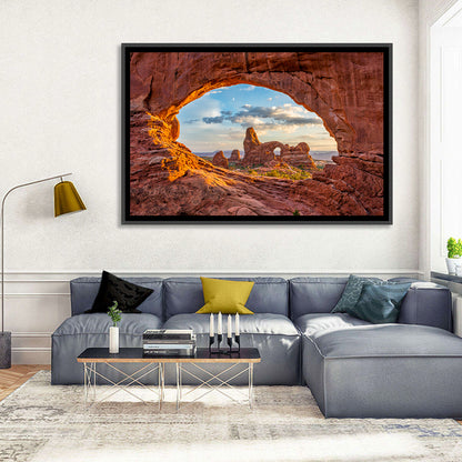 Turret Arch Through North Window Wall Art