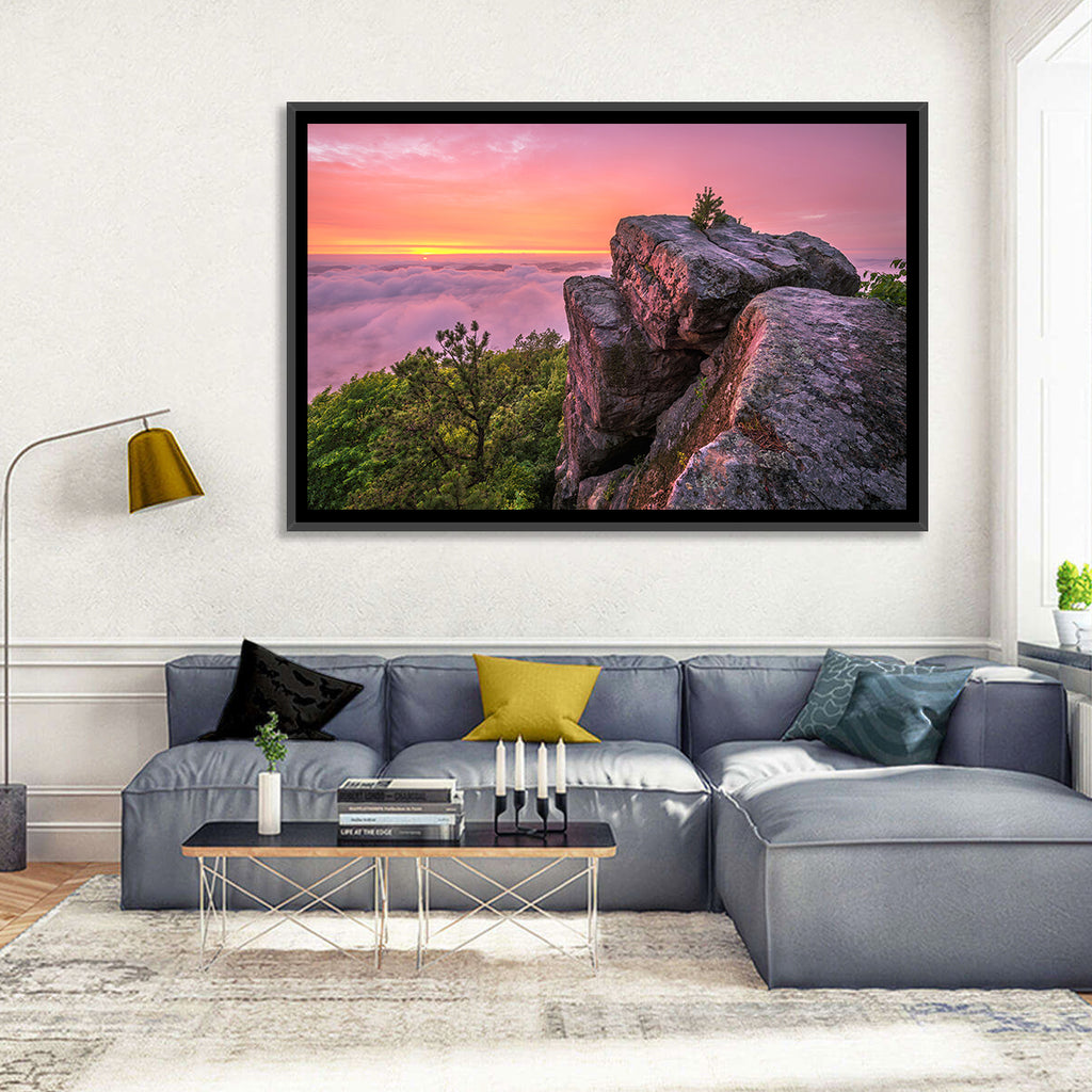 Pine Mountain Trail Sunset Over Cloud Sea Wall Art
