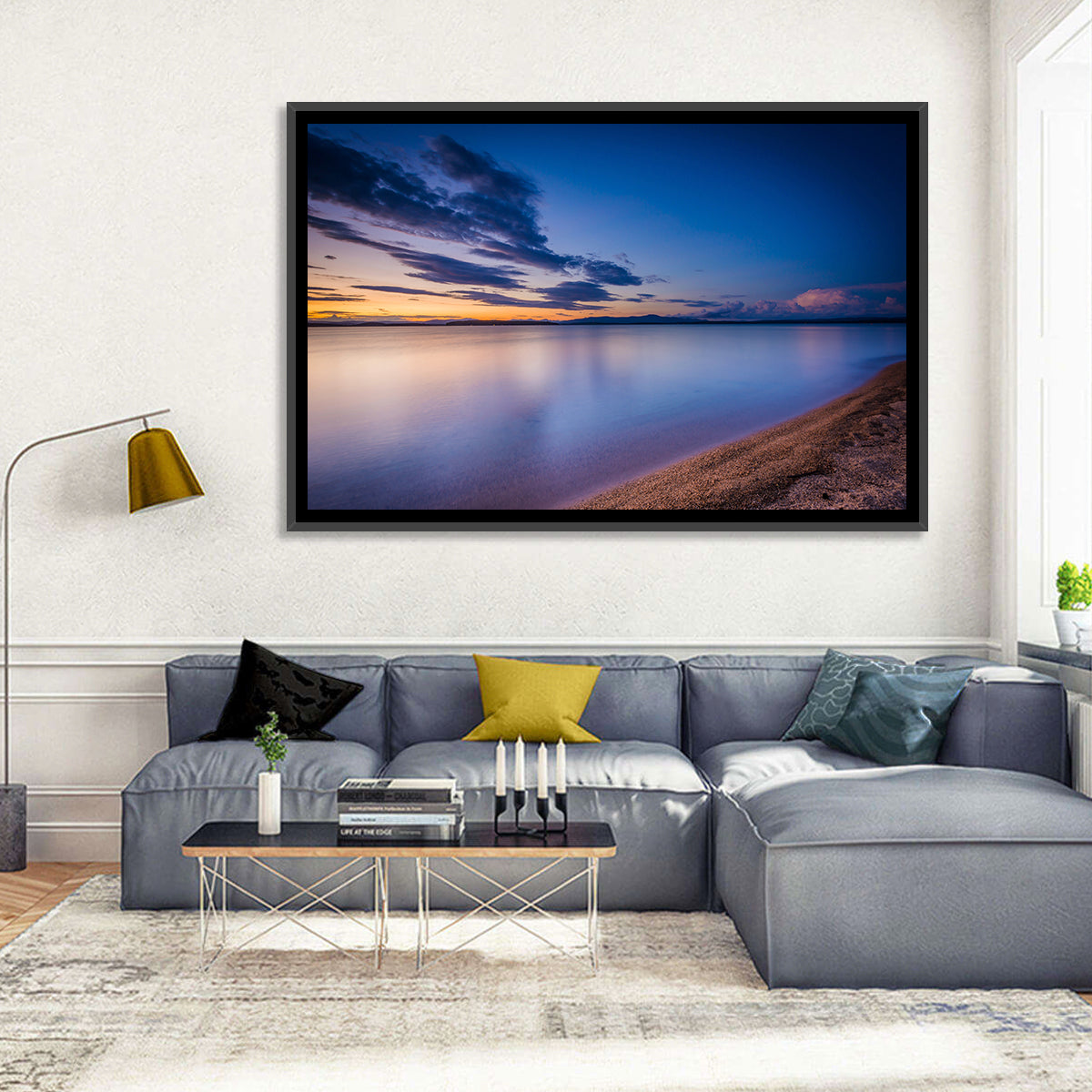 Lake Winnipesaukee Shoreline Sunset Wall Art