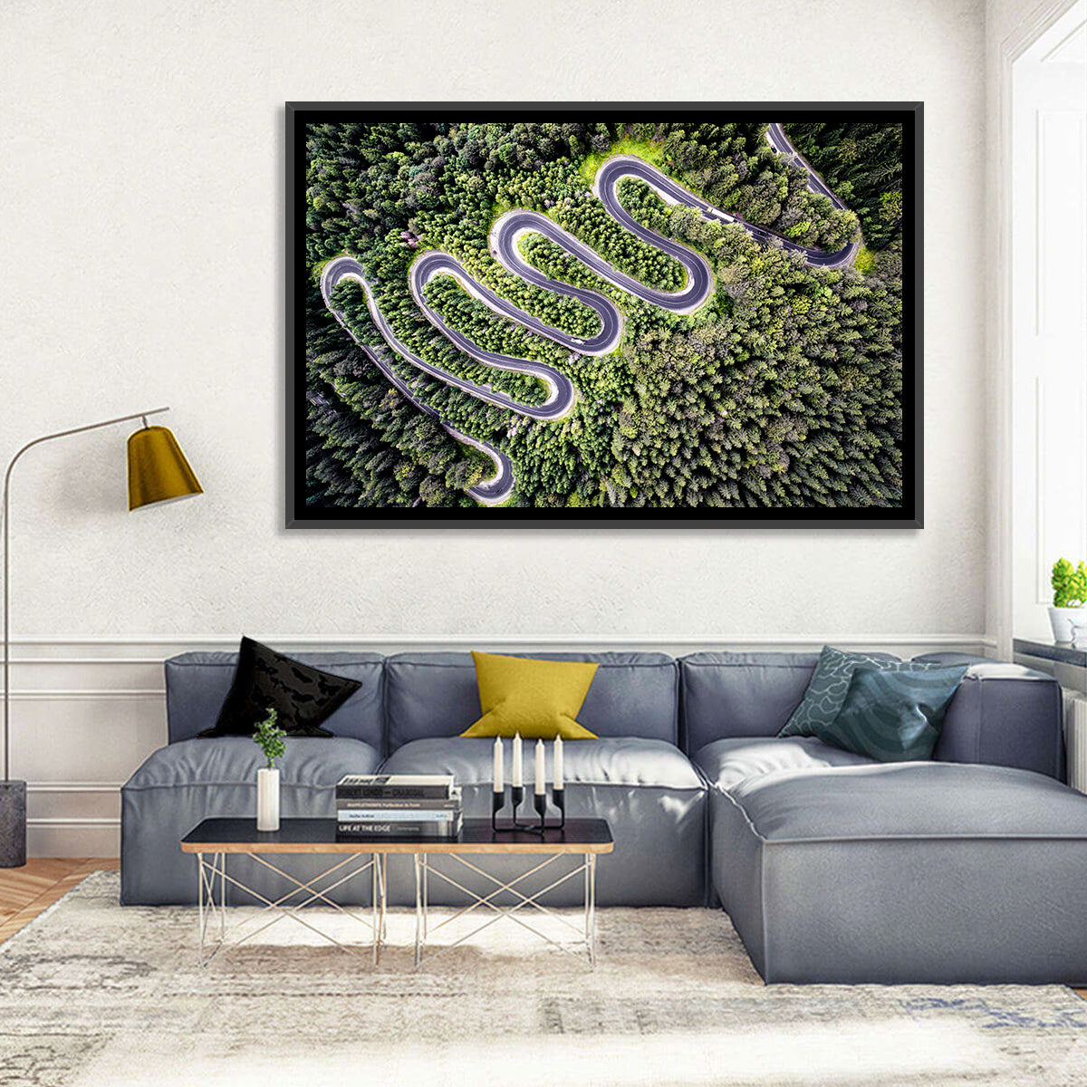 Serpentine Mountain Road Wall Art
