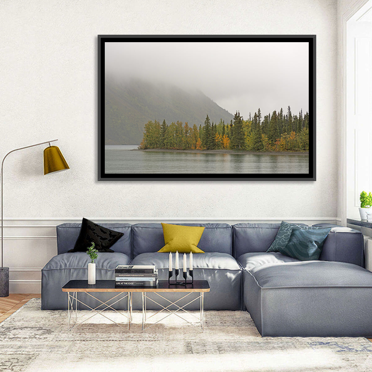 Kathleen Lake Autumn Shoreline Wall Art