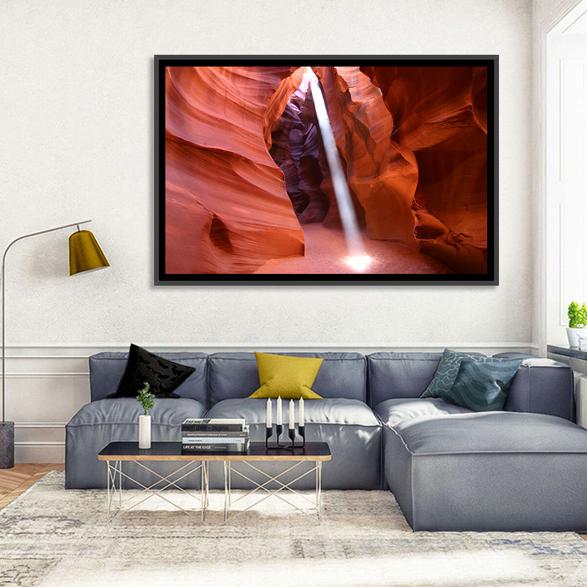 Antelope Canyon Light Beam Wall Art