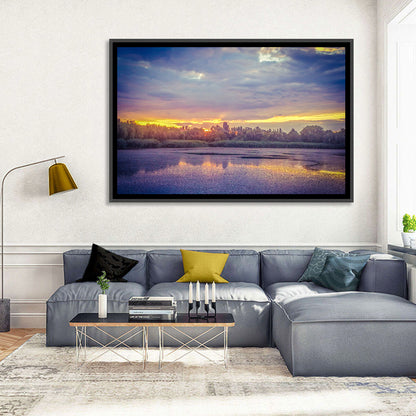 Danube Delta Golden Sunset Wall Art