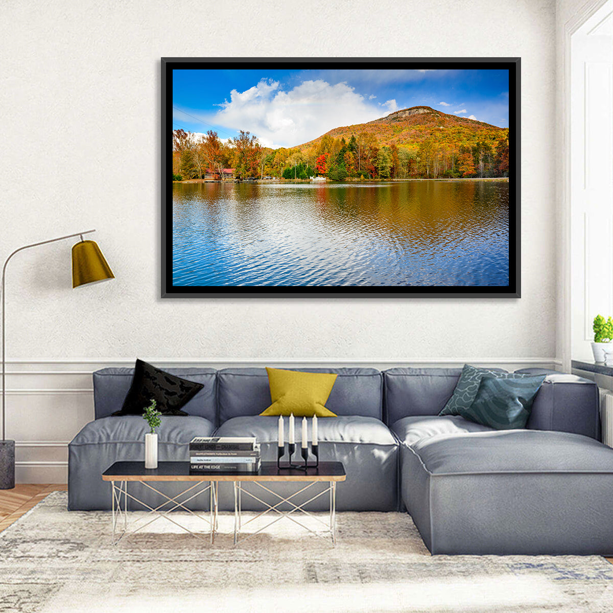Yonah Mountain Lake View Wall Art