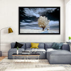 Infrared Winter Willow Tree Wall Art