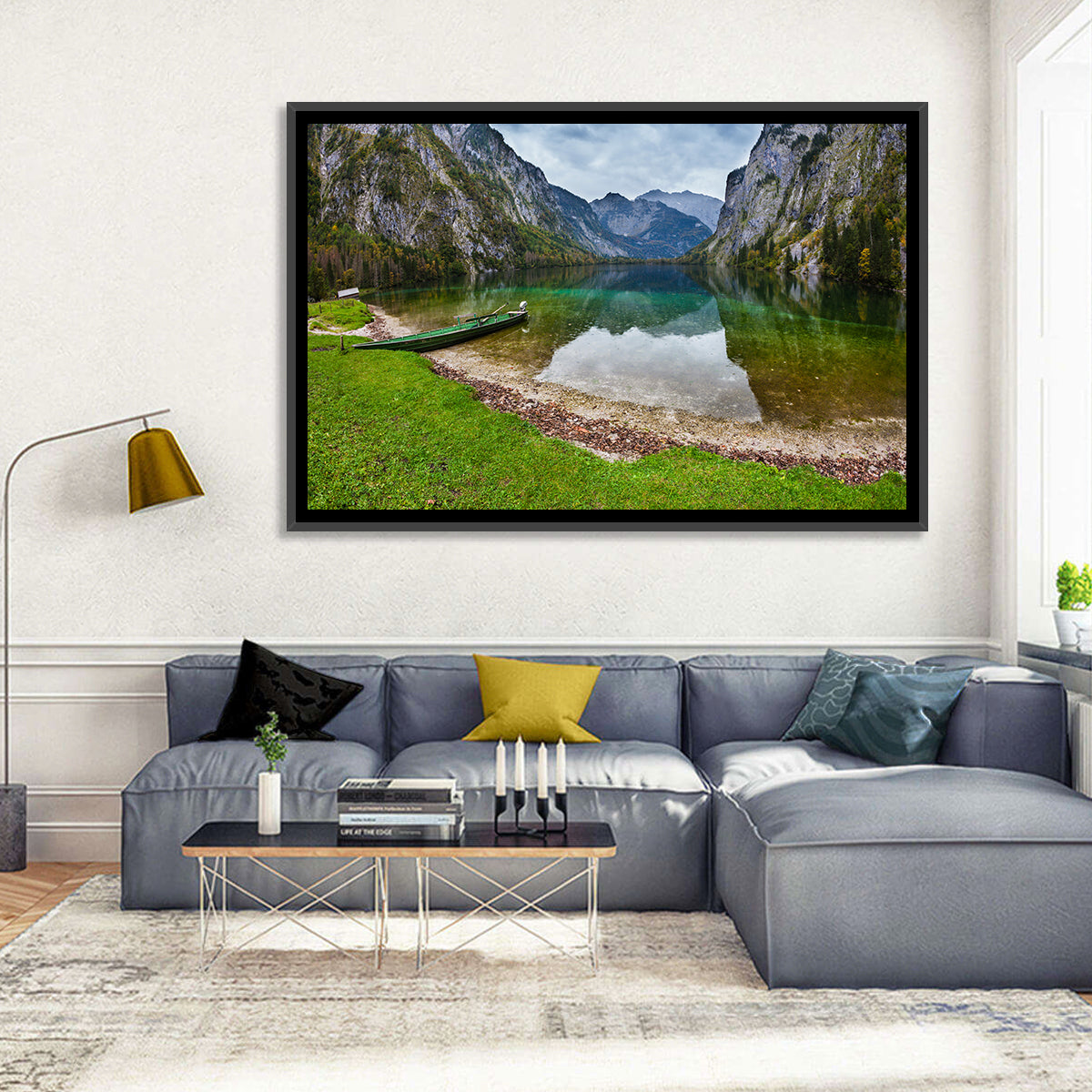 Obersee at Königssee Wall Art in a room, landscape