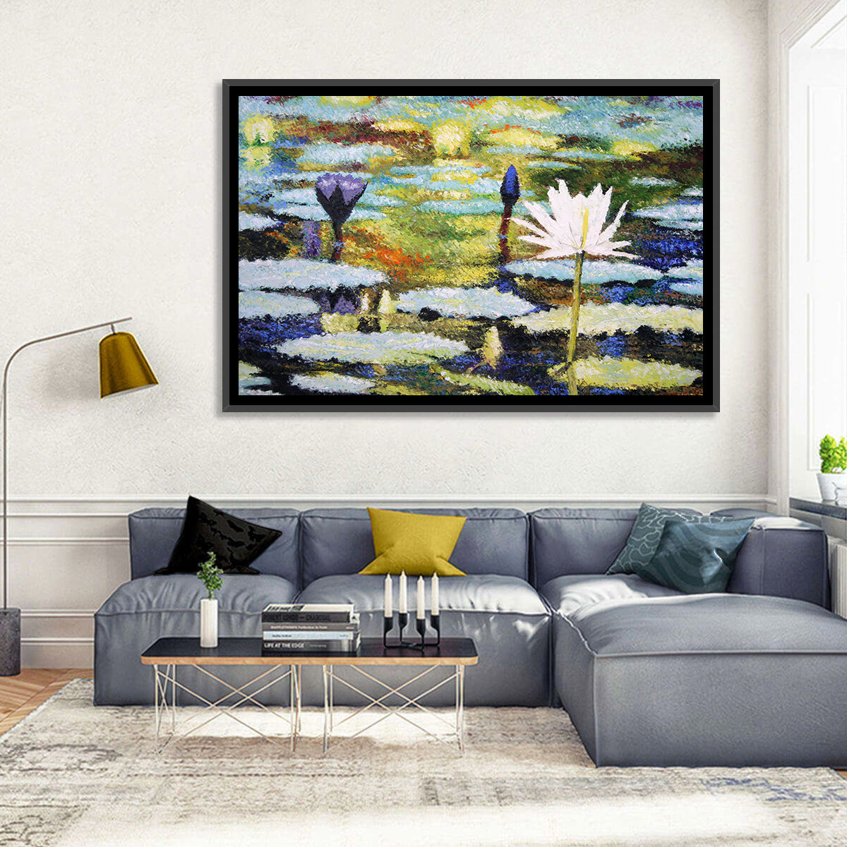 Impressionist Water Lilies Study Wall Art