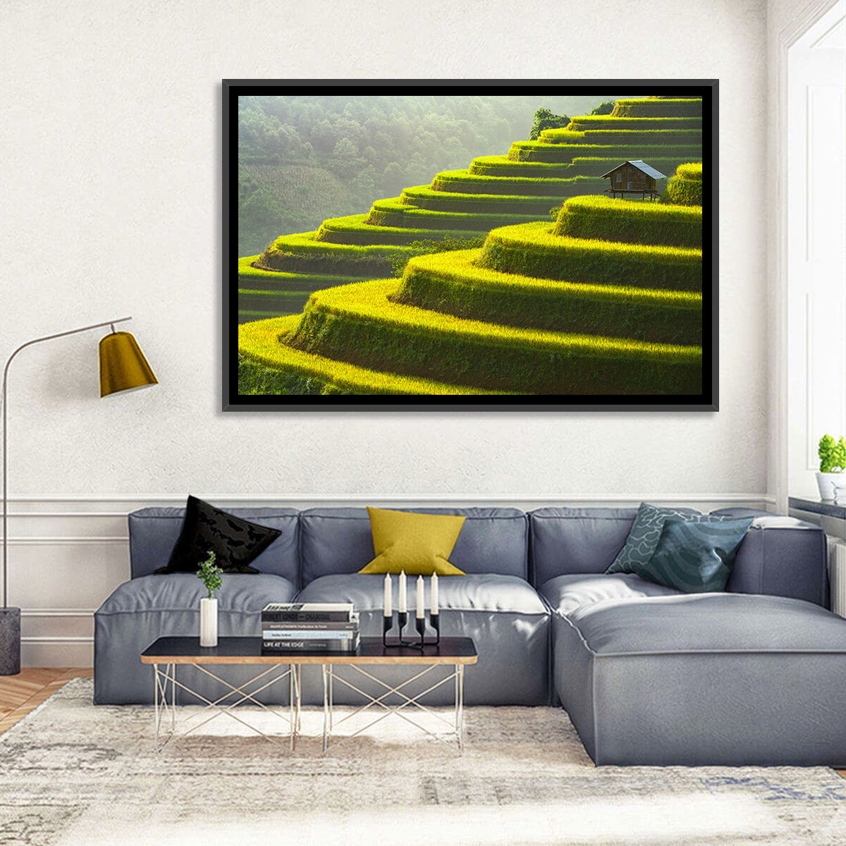 Golden Rice Terraces Wall Art