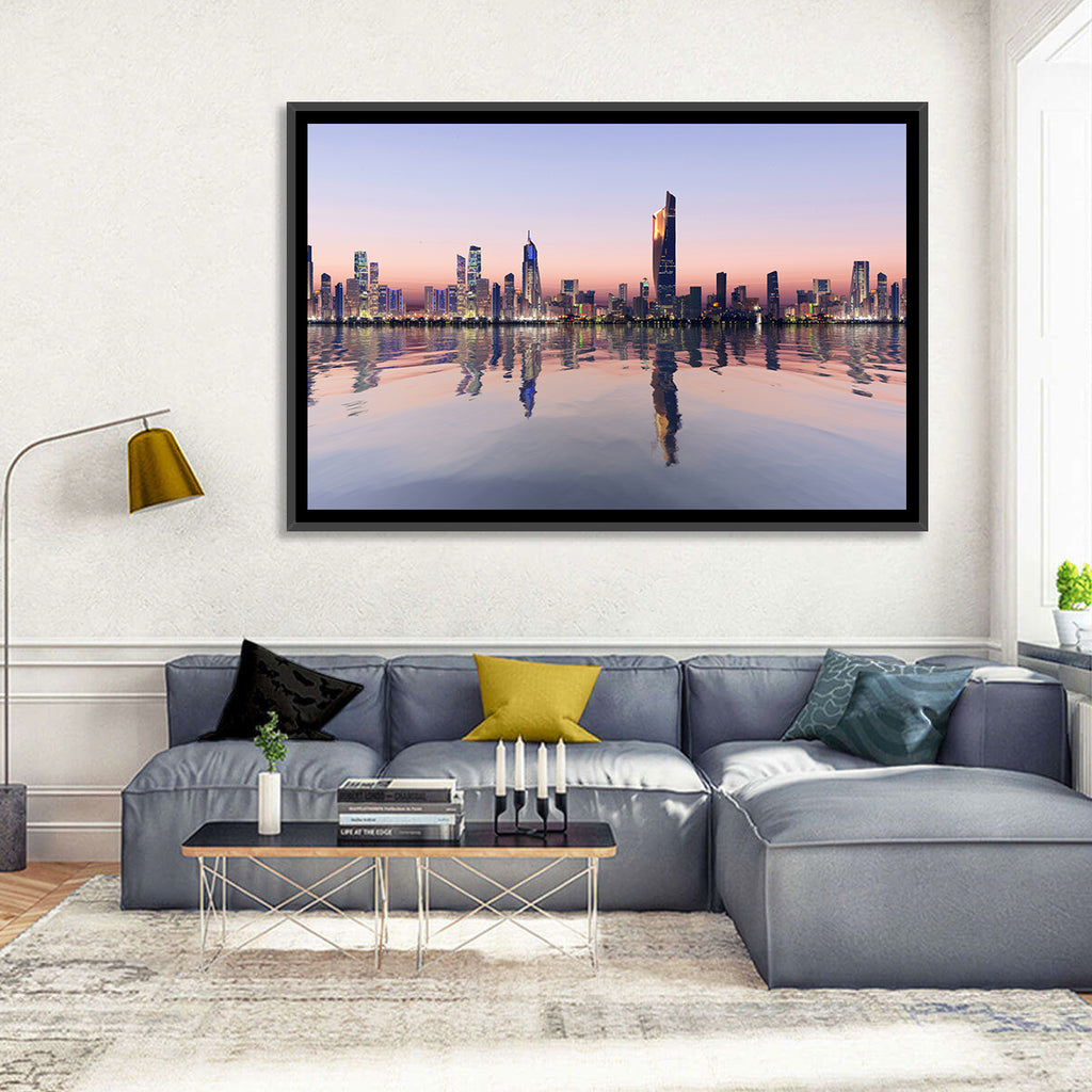 Al Hamra Tower Twilight Skyline Wall Art