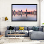 Al Hamra Tower Twilight Skyline Wall Art